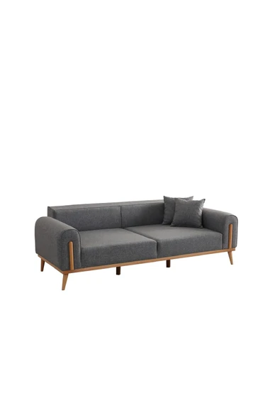 Ak sofa LEON 3+3 KANAPE GRİ Gri - Resim 5