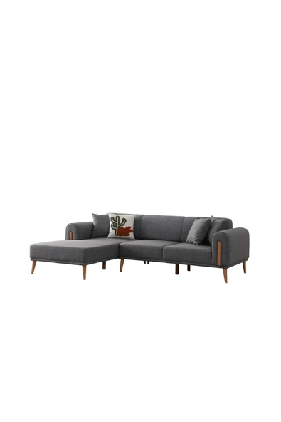 Ak sofa LEON SOL KÖŞE GRİ Gri - Resim 3
