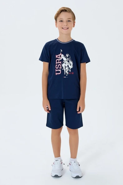 U.S. Polo Assn Erkek Çocuk Bermuda  2'li Takım Lacivert ürün görseli 1