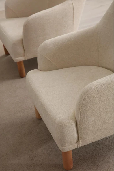 Ak sofa STELLA BERJER KREM KREM - Resim 2