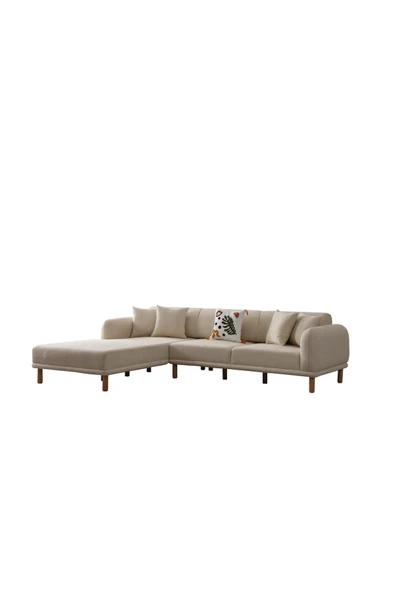 Ak sofa Stella Sol Köşe Takımı Bej - Resim 4