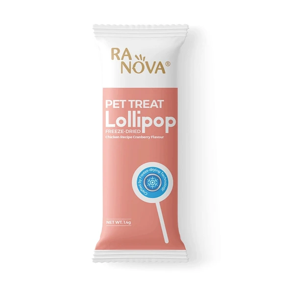 Ranova Kızılcıklı Doğal Kurutulmuş Lolipop Kedi Ödülü 1.4 g ürün görseli 1