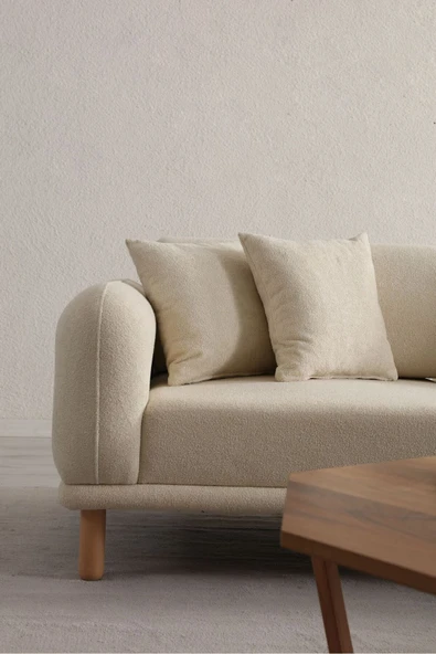 Ak sofa Stella Sağ Köşe Köşe Takımı Bej - Resim 7