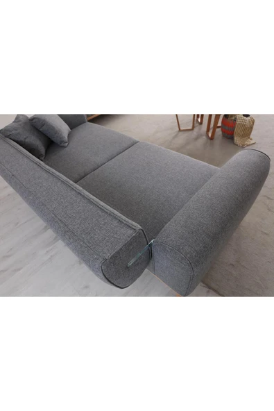 Ak sofa LEON 3+3 KANAPE GRİ Gri - Resim 4