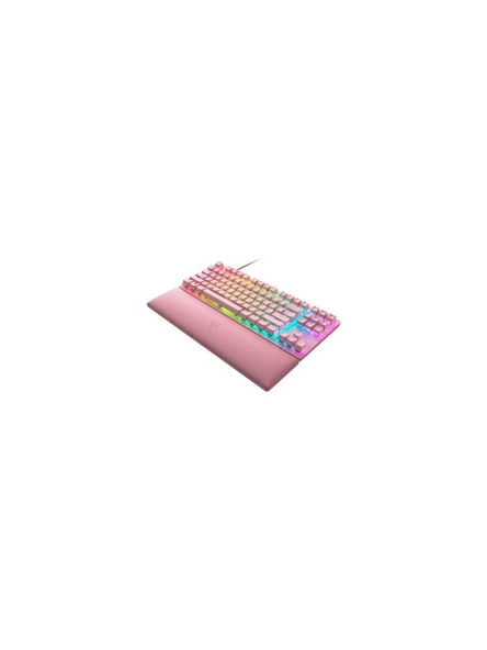 Razer Huntsman V2 TKL US Layout Quartz RGB Red Switch Kablolu Mekanik Oyuncu Klavyesi ürün görseli 1