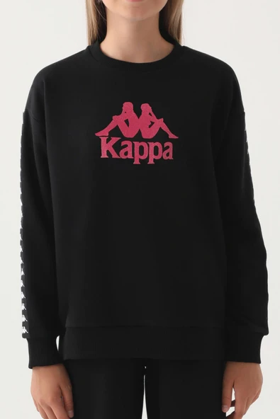 Kappa Kız Çocuk Siyah Sweatshirt - Resim 3