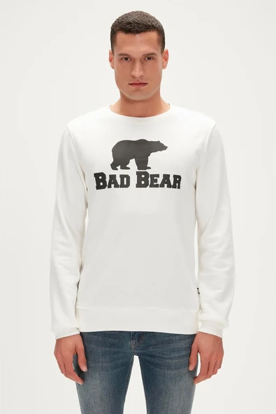 Crewneck Off-White Beyaz Baskılı Erkek Sweatshirt ürün görseli 1