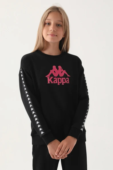 Kappa Kız Çocuk Siyah Sweatshirt - Resim 2