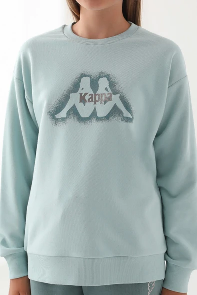 KIZ ÇOCUK SWEATSHIRT - ACIK MINT - Resim 3