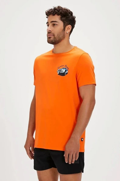 Badbear Dustin Erkek Tshirt - Turuncu - Resim 2