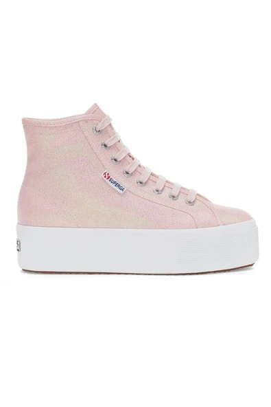 2708 HI TOP LAME Kadın Pembe Sneaker S4128DW-A0Q ürün görseli 1