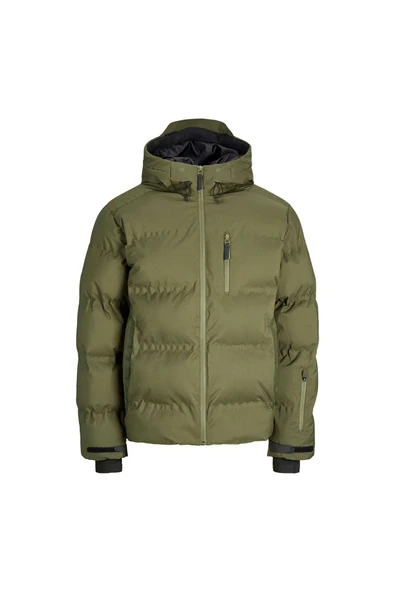 Jack & Jones Kapüşonlu Cep Detaylı Puffer Mont - Sweep ürün görseli 1