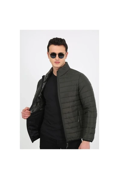 Bad Bear Puff Erkek Mont - Haki - Resim 2