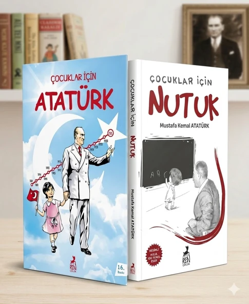 Çocuklar İçin Atatürk ve Nutuk Seti (2 Kitap) ürün görseli 1