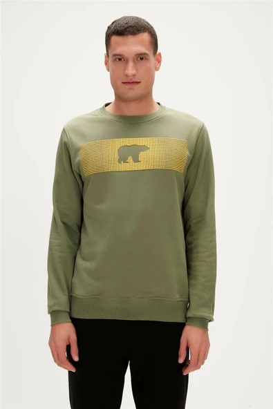 19.02.12.007 Fancy Crewneck Erkek Baskılı Sweatshirt ürün görseli 1