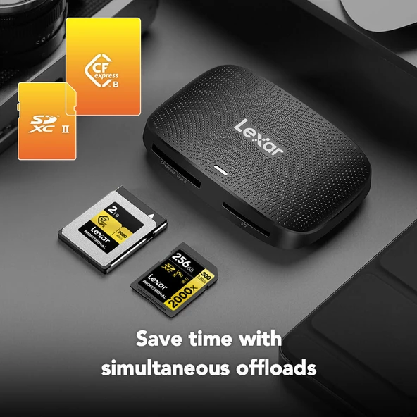 Lexar RW520 CFexpress Type-B/SD USB 3.2 Gen2 Kart Okuyucu - Resim 3