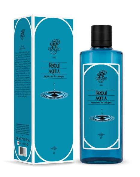 Rebul Aqua EDC Kolonya 250 ml Cam Şişe ürün görseli 1