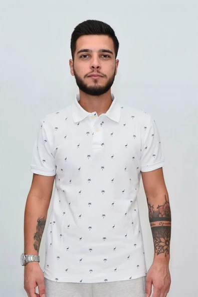 Erkek Beyaz Kısa Kol T-shirt ürün görseli 1