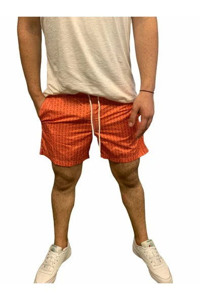Swimwear Erkek Kırmızı Şort 21679-17 ürün görseli 1