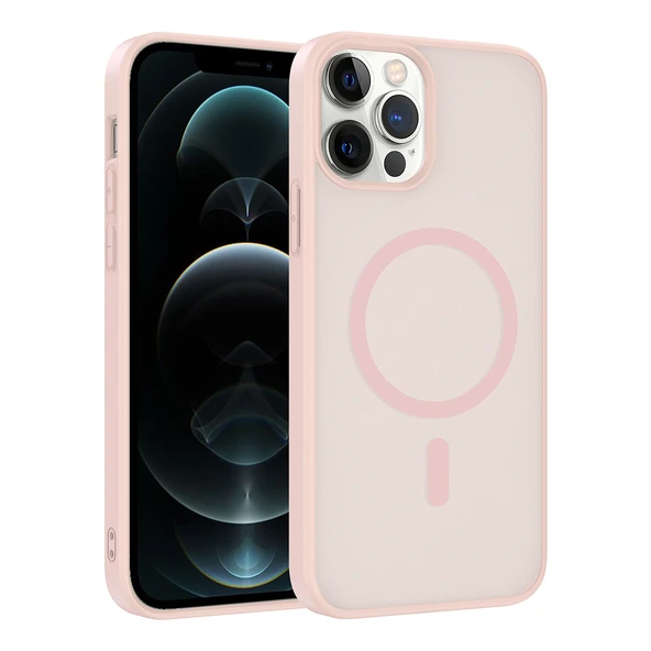 Apple iPhone 12 Pro Kılıf M-safe Şarj Özellikli Zore Babet Kapak ürün görseli 1