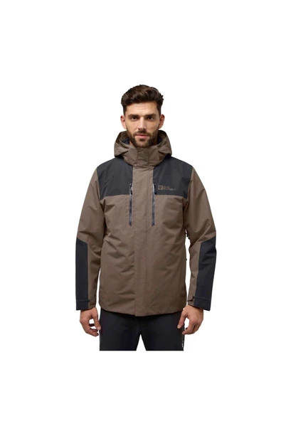 Jack Wolfskin Jasper 3ın1 Jkt M Erkek Outdoor Cold Coffee ürün görseli 1