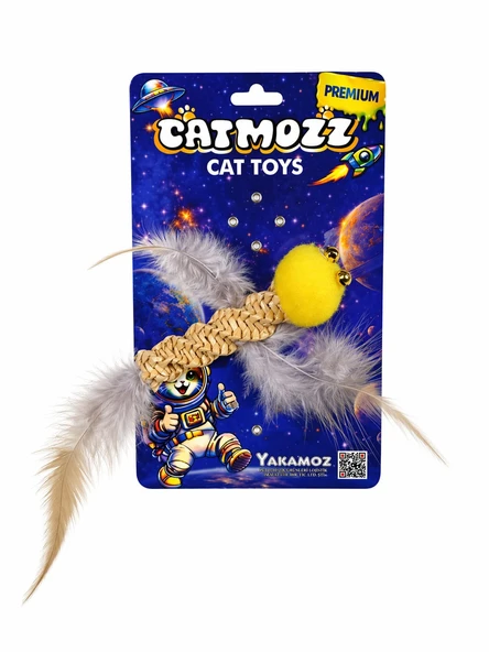 Catmozz Premium Doğal Hasır Örgü Kuş Oyuncak ürün görseli 1