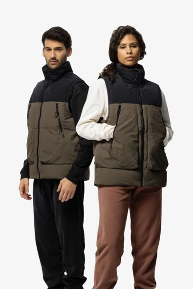 Jack Wolfskin Dellbrueck Unisex Kahverengi Yelek ürün görseli 1