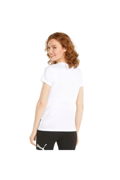 ESS+ Metallic Logo Tee White-silver Tişört - Resim 3