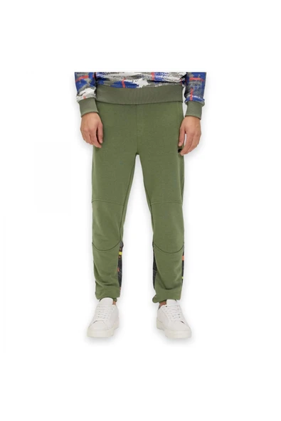 24.02.14.004 Flame Sweatpants Haki Erkek Eşofman Altı ürün görseli 1