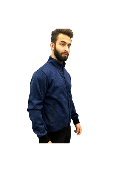Exuma Erkek Lacivert Cepli Sweatshirt - Resim 3