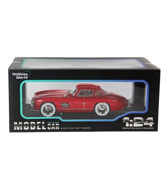 Hobbiez World Mercedes Benz 300 SL 1954 Kırmızı 1/24 Model Araba ürün görseli 1