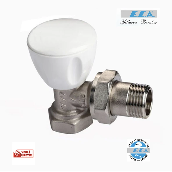 E.C.A. 1/2" RV3 Köşe Radyatör Valfi 602120641 ürün görseli 1