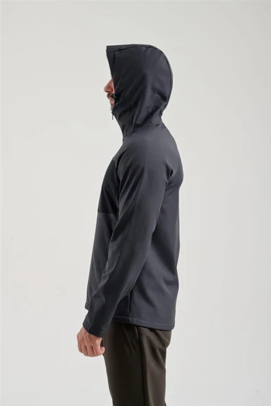 Erkek Antrasit Softshell Mont 2011120 - Resim 5