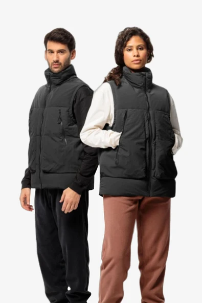 Jack Wolfskin Dellbrueck Unisex Gri Yelek ürün görseli 1