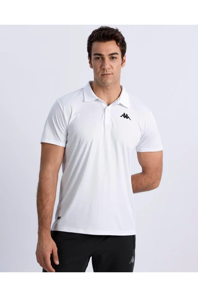 Kombat Poly Polo Erkek Beyaz Regular Fit Polo Yaka Tişört ürün görseli 1