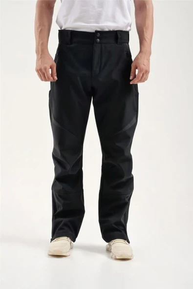 Erkek Siyah Softshell Kayak Pantolon 2313005 ürün görseli 1
