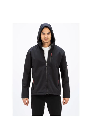Exuma H Sshell Jacket M Erkek Mont Siyah 2111161-010 - Resim 3