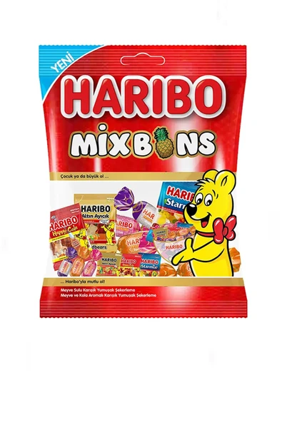 Haribo MixBons 325 Gr. Helal Sertifikalı Meyve Sulu Yumuşak Şeker ürün görseli 1