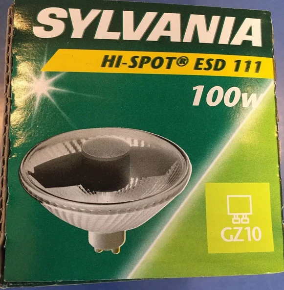 SYLVANIA HI-SPOT ESD 111 100W 240V 24° GZ-10 DUYLU HALOJEN SPOT AMPUL ürün görseli 1