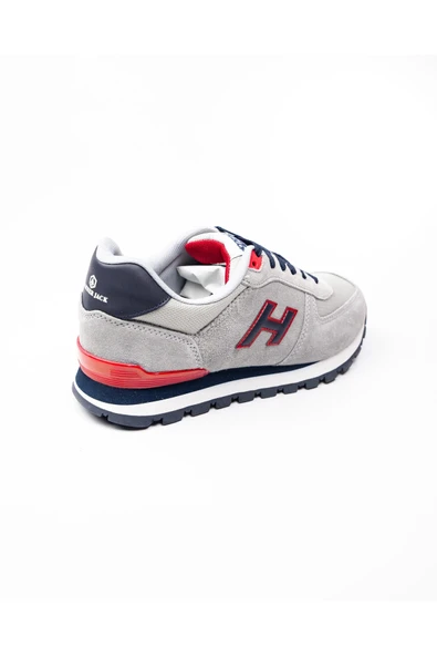 Hammer Jack 19250 Peru Gri Deri Erkek Sneaker - Resim 4