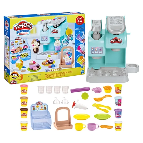 Play-Doh Süper Renkli Kafe Oyun Seti - Resim 5