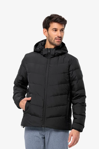 Jack Wolfskin Colonius Erkek Siyah Mont - Resim 5