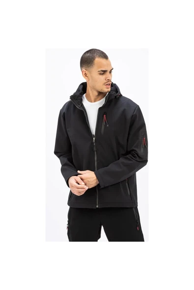 Exuma H Sshell Jacket M Erkek Mont Siyah 2111161-010 - Resim 2