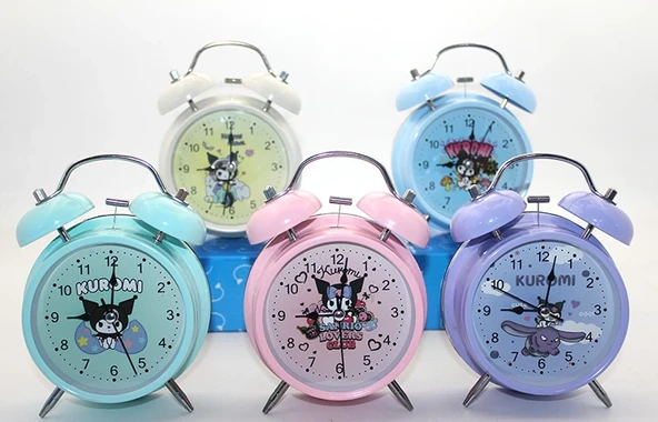 Kuromi,hello Kitty,mickey Mouse Masa Üstü Çalar Saat Alk3068 - Resim 2