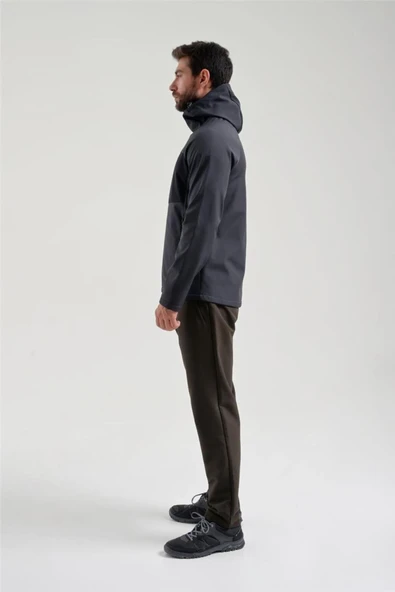 Erkek Antrasit Softshell Mont 2011120 - Resim 3