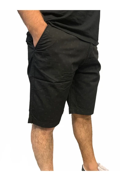 Superfly Chino Erkek Siyah Şort 21705-02 - Resim 2
