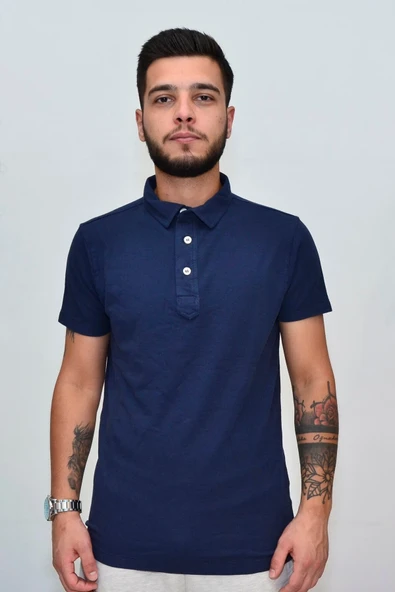 20817 Erkek Polo Tshirt Lacivert 101202081715 ürün görseli 1