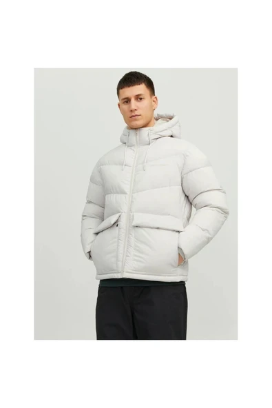 Jack & Jones Kapüşonlu Şişme Siyah Erkek Mont 12238849 ürün görseli 1
