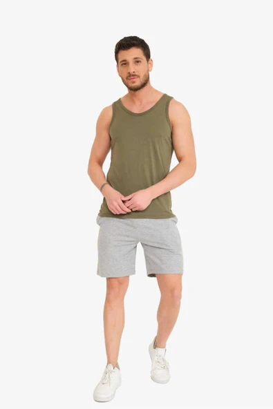 Men Tank Top Khakı Erkek Atlet 20402-10 ürün görseli 1