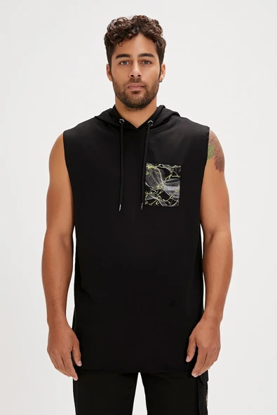 Bolt Siyah Erkek Hoodie Sweatshirt ürün görseli 1